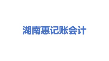湖南惠记账会计服务有限公司