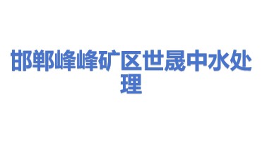 邯郸市峰峰矿区世晟中水处理有限公司