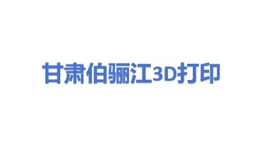 甘肃伯骊江3D打印科技有限公司