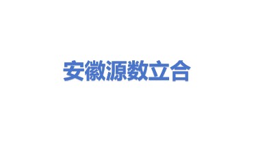 安徽源数立合信息科技有限公司
