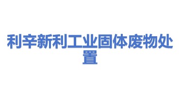 利辛新利工业固体废物处置有限公司